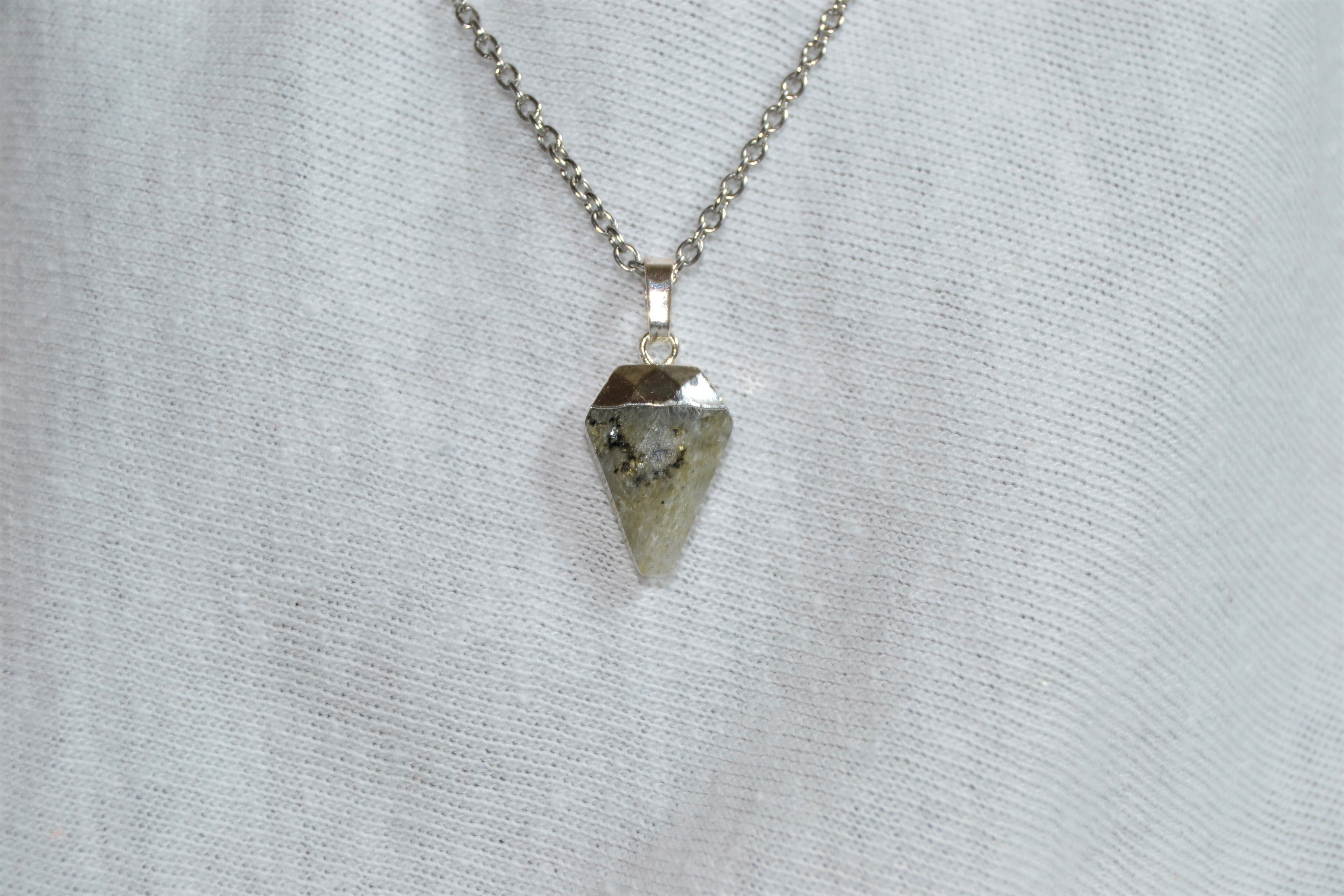 Pendentif Labradorite Facetté