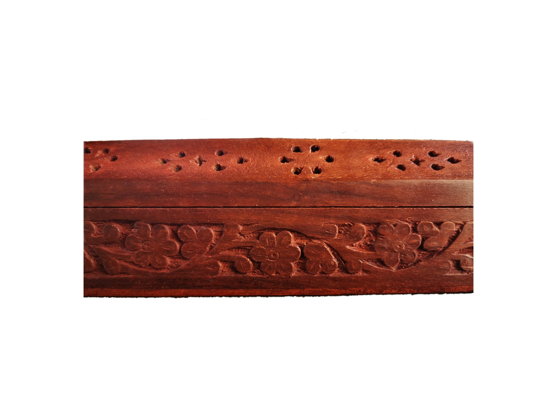 Boîte brûle encens en bois sculpté