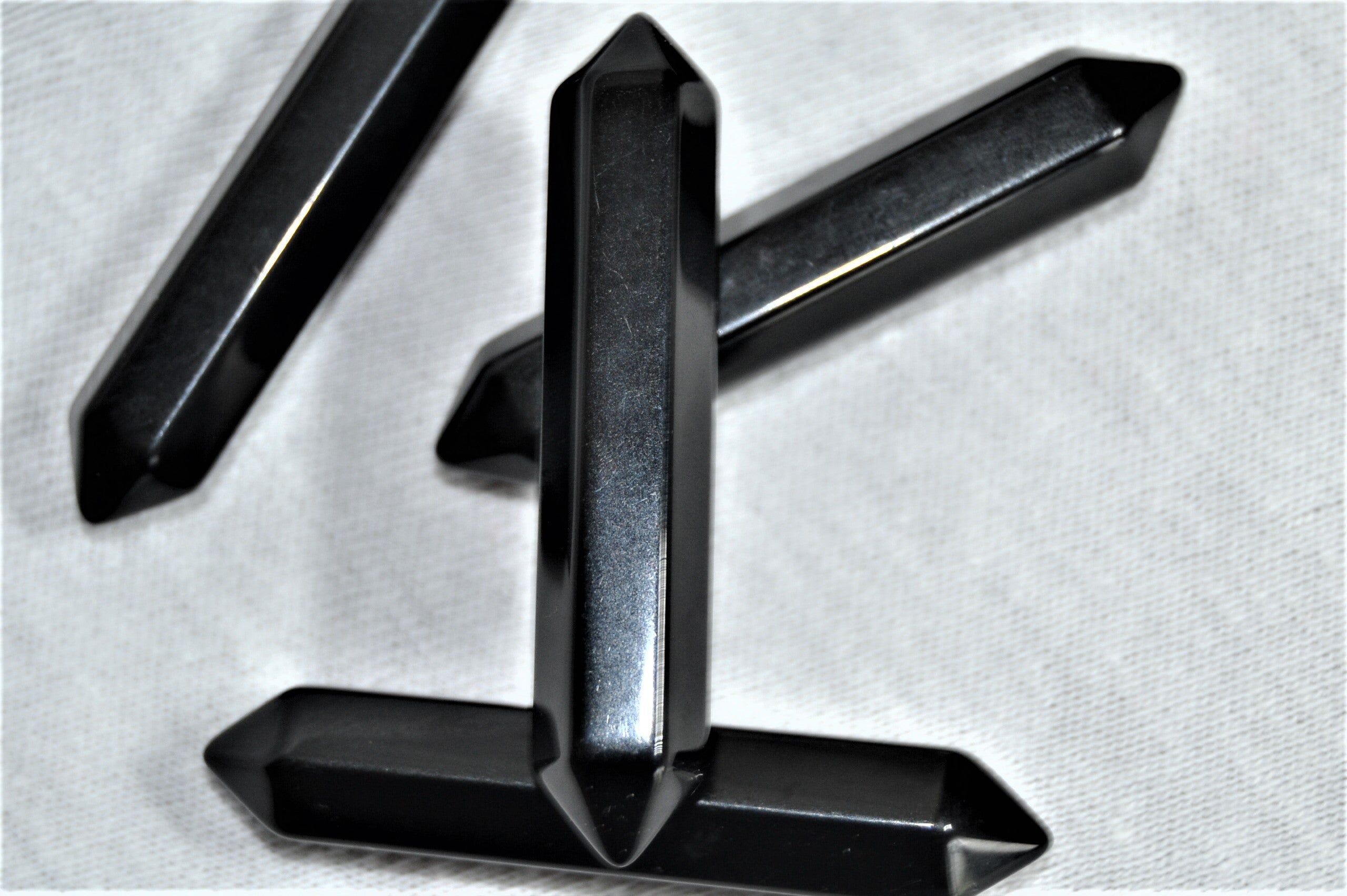 Obsidienne Noire Pointe bi terminée